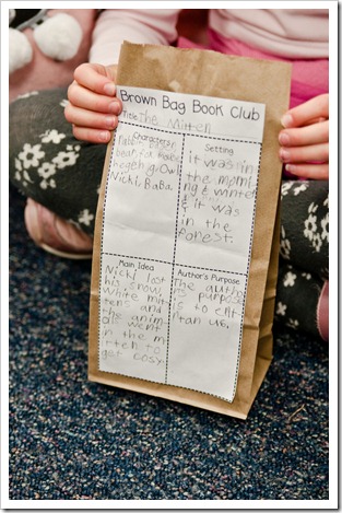 Paper bag book report first grade